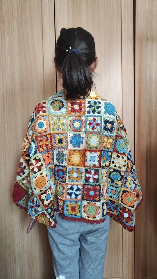 墨西哥花砖披肩, a crochet project shared by 鱼会怕的猫