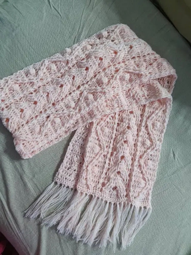 差不多两天时间勾好了～感觉纯色的更好看, a crochet project shared by She's