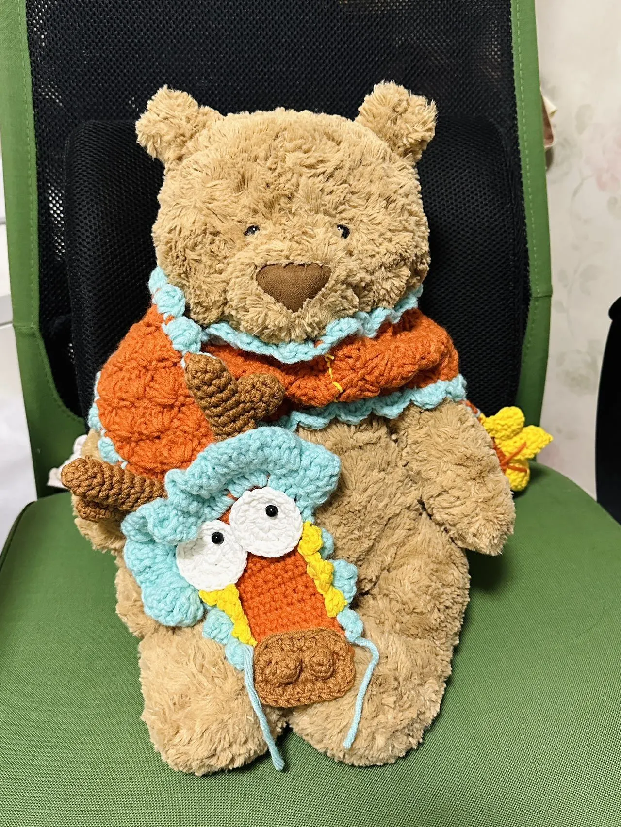 不算太复杂，很有成就感, a crochet project shared by 要和哈皮结婚