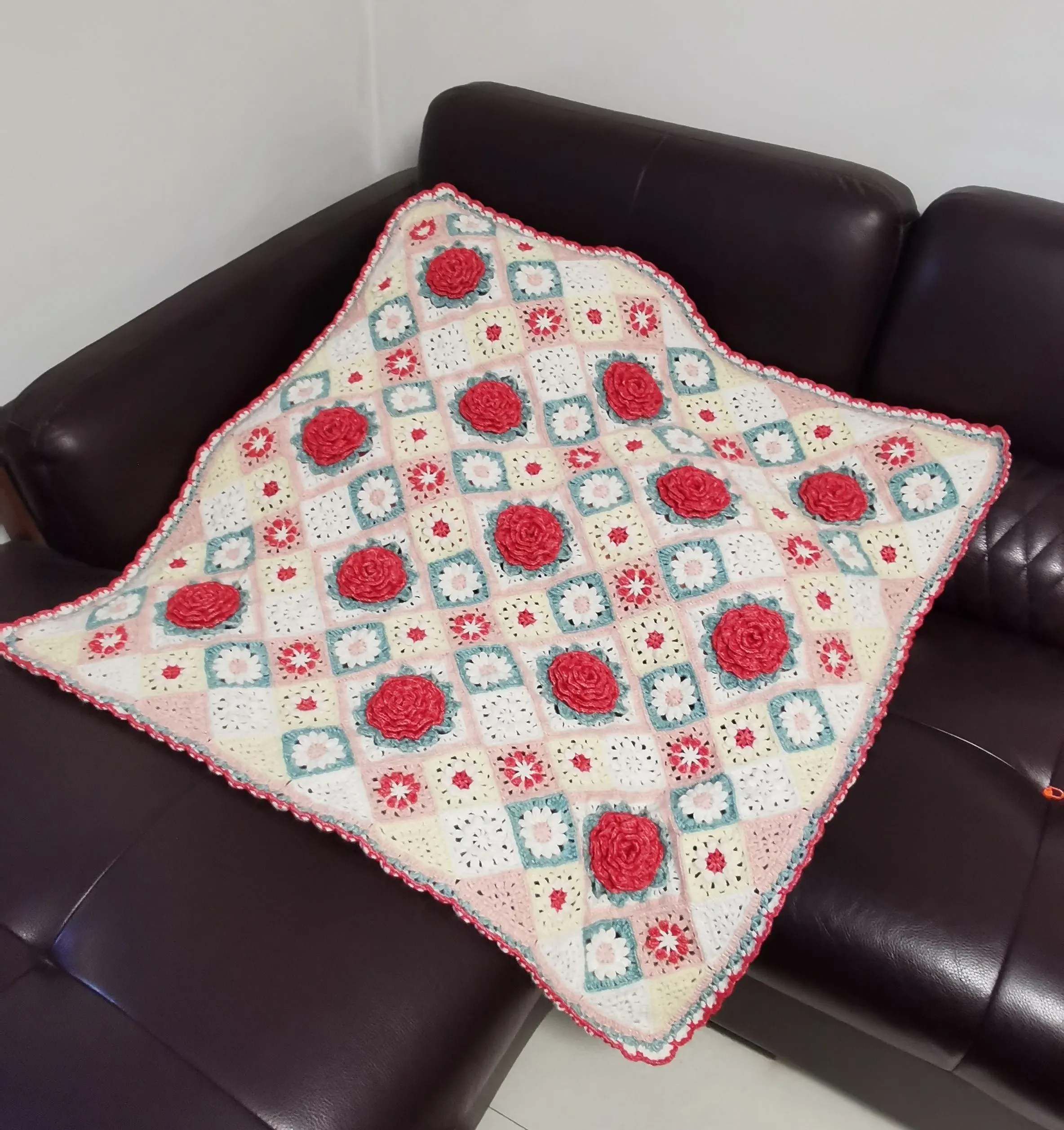第二条钩针毯, a crochet project shared by 大兰0420