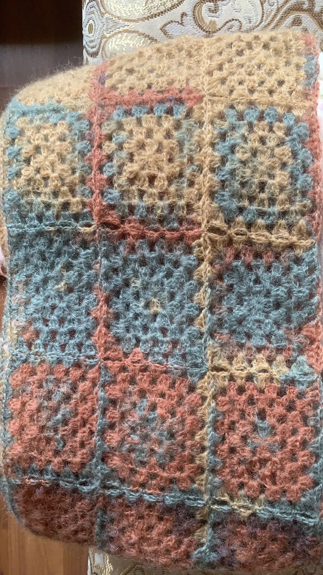 祖母方格披肩, a crochet project shared by 雯