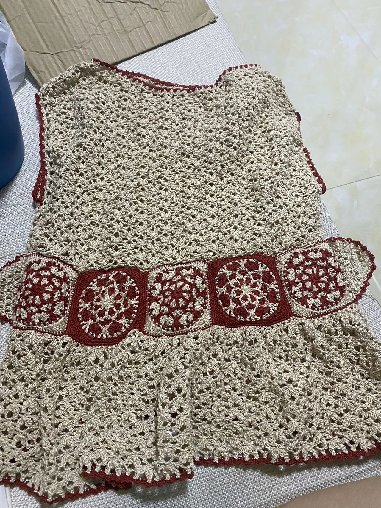 青花蕾丝衣, a crochet project shared by ye