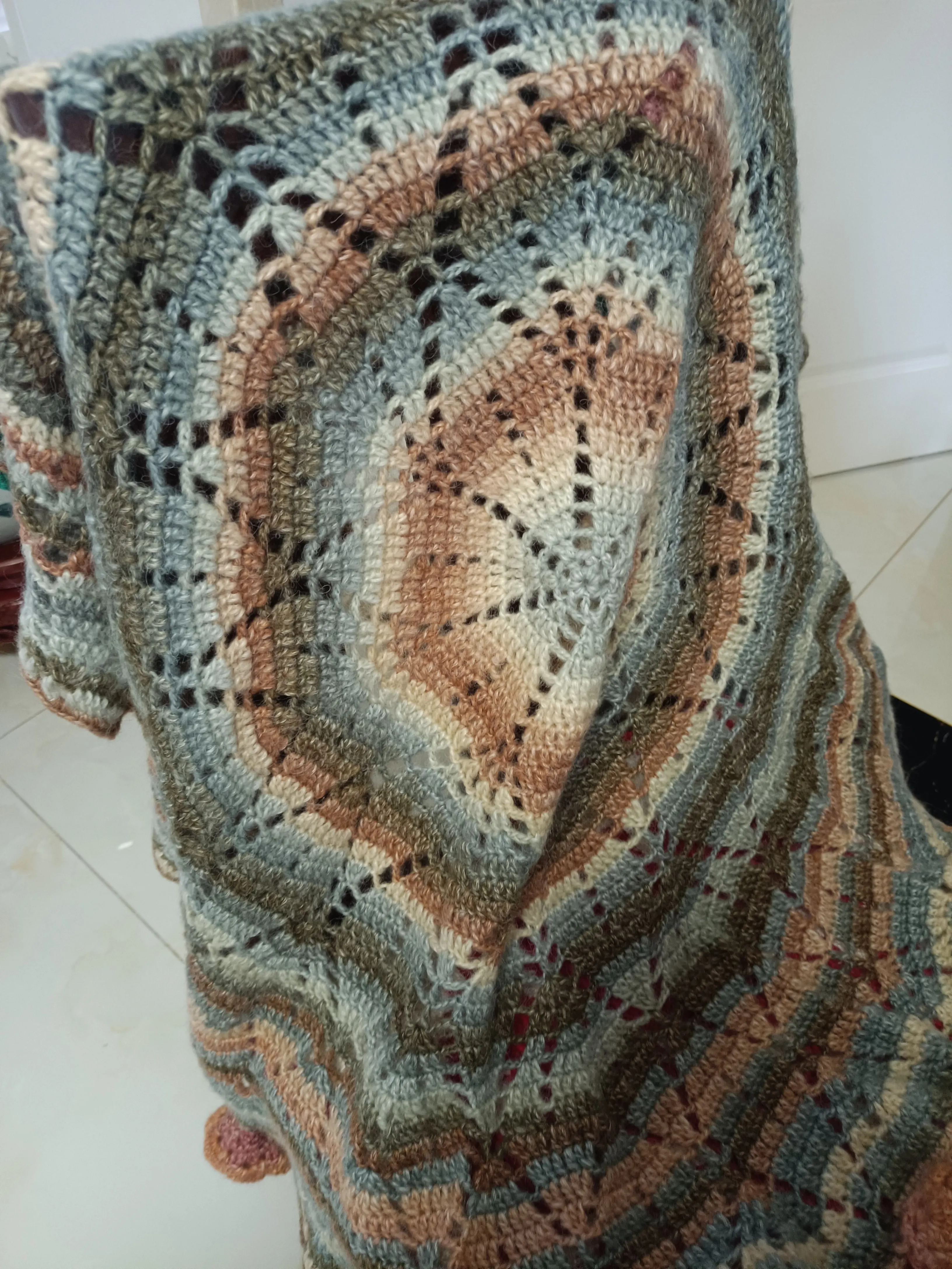 花束毯，实物更好看, a crochet project shared by 包包