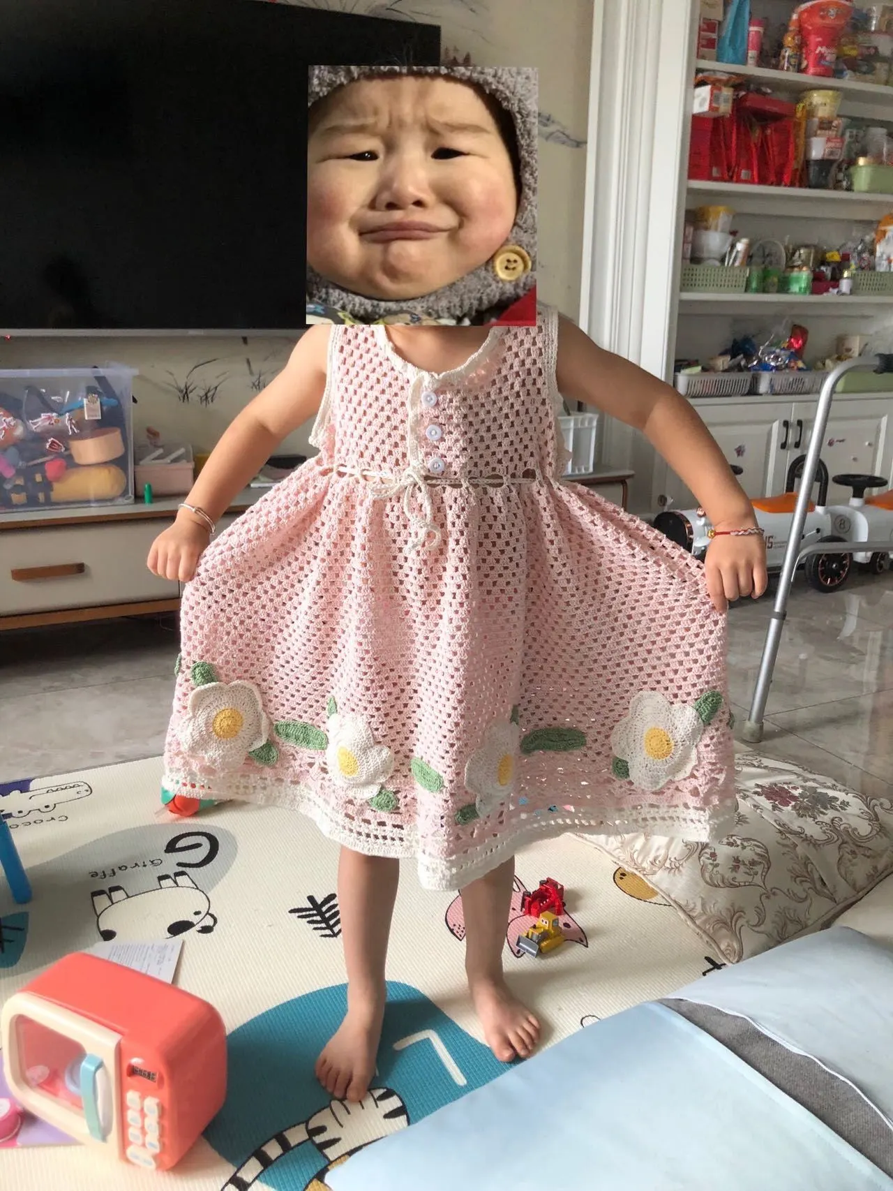 花儿朵朵吊带裙, a crochet project shared by WMinFun