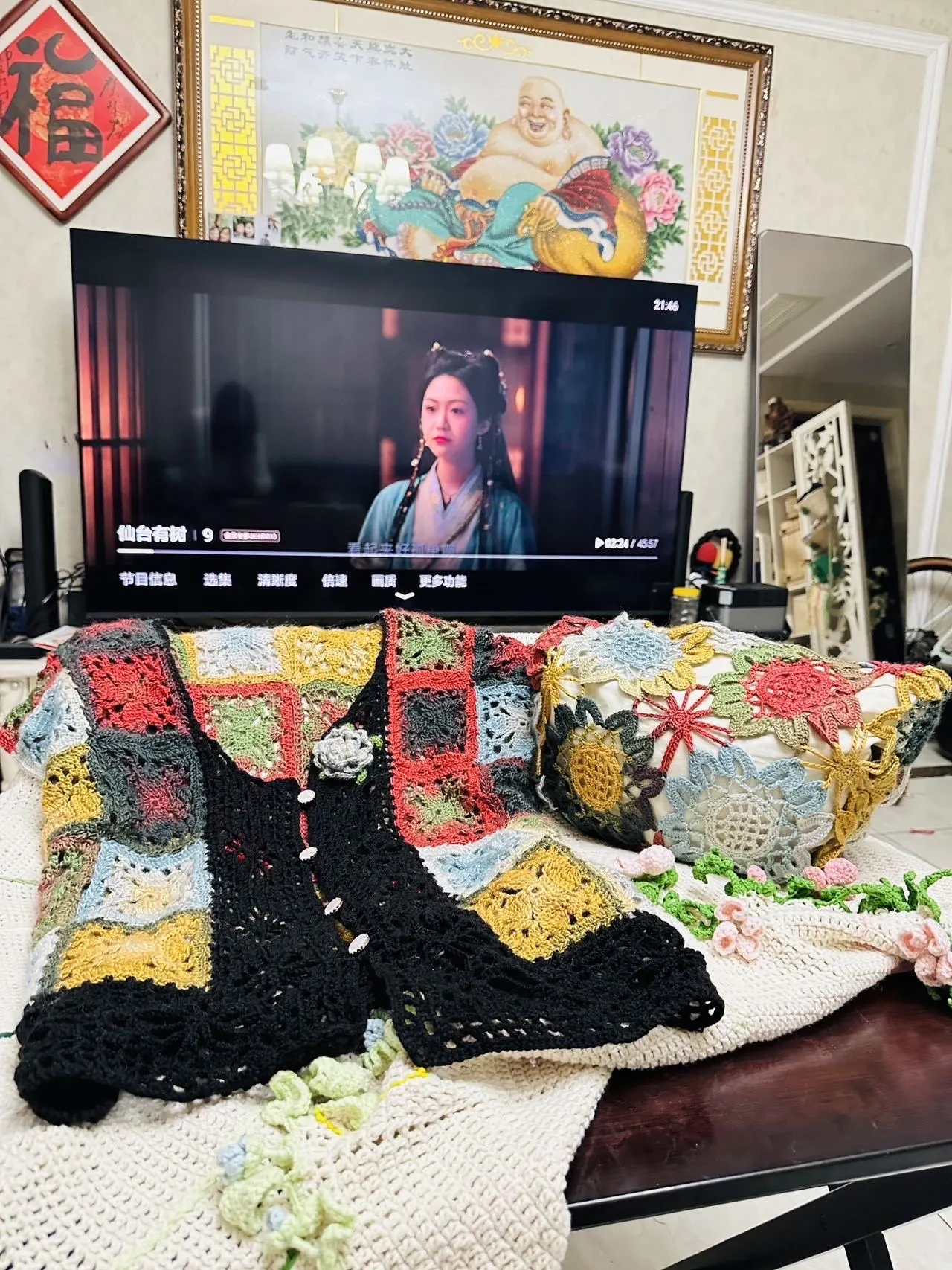玉彩开衫, a crochet project shared by 请问几点几的钩针啊