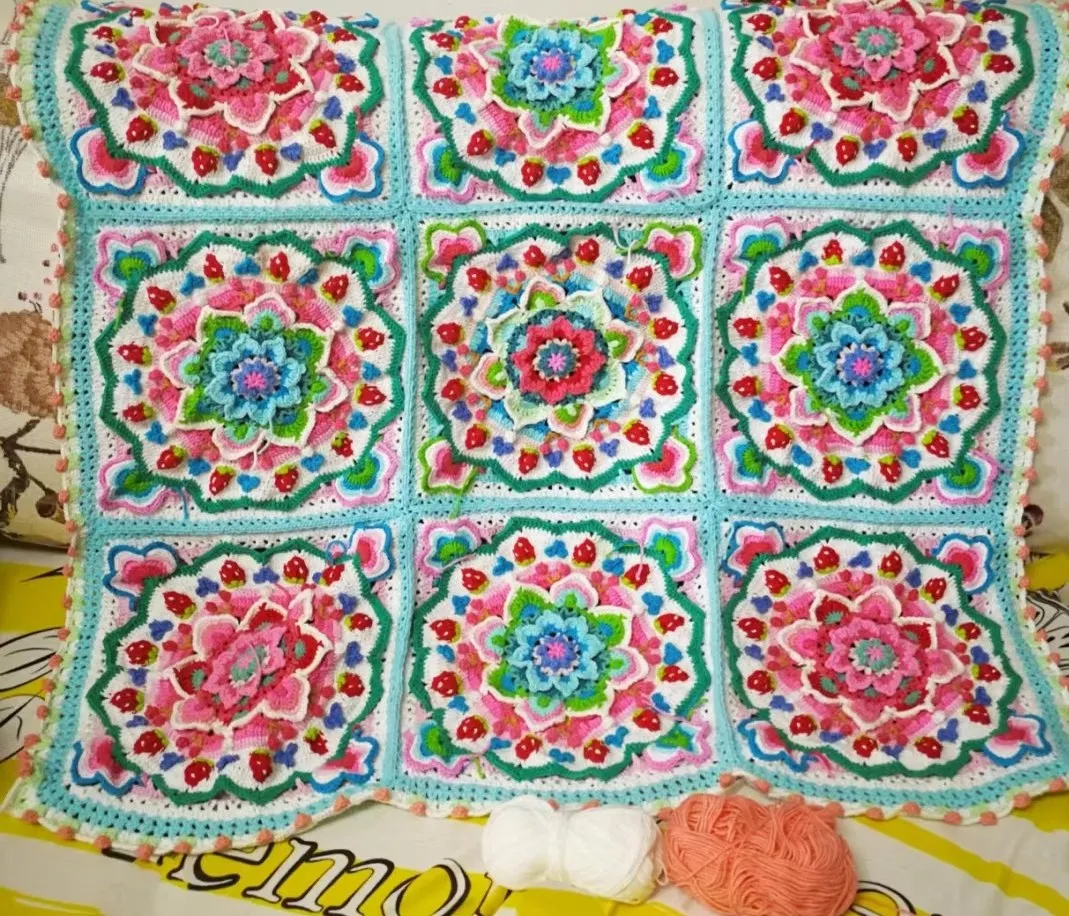 水果花卉毯