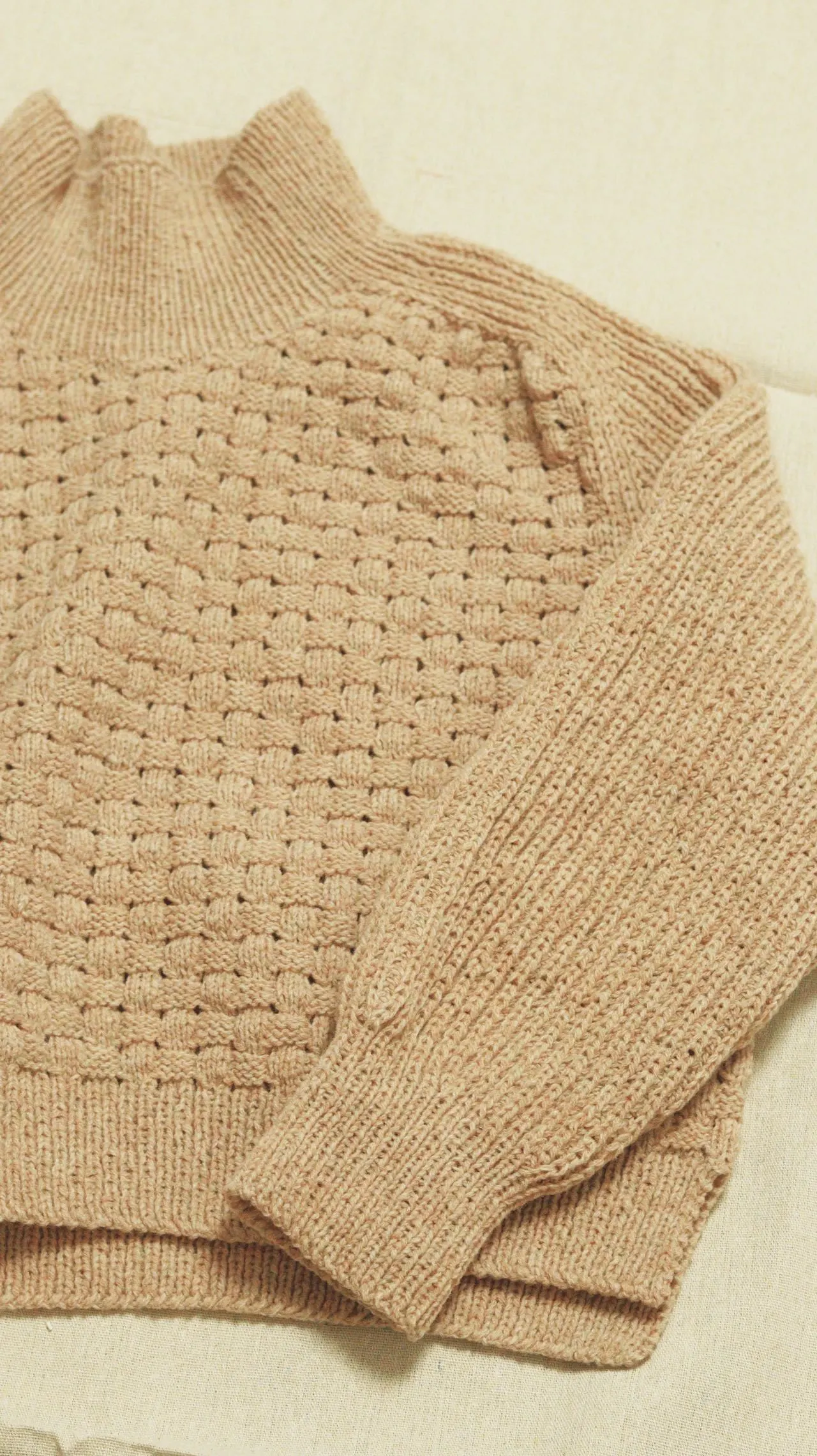 风系列 马鞍肩毛衣, a crochet project shared by 我是个新手