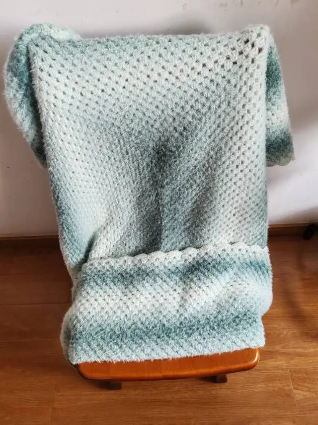梦羽长方形毯, a crochet project shared by 快乐的大胖纸
