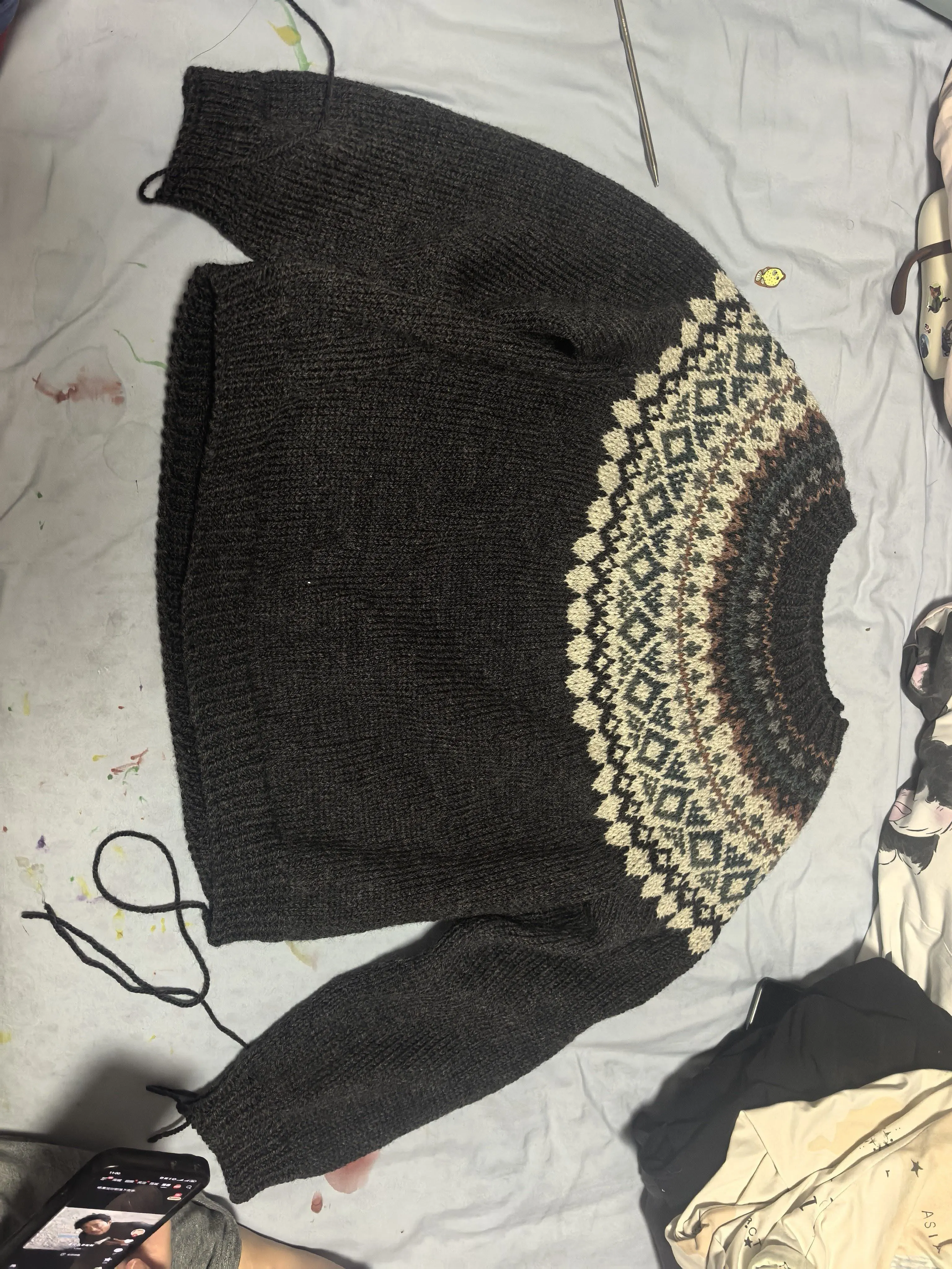 太爱织育克了, a crochet project shared by 吧啦叭叭叭
