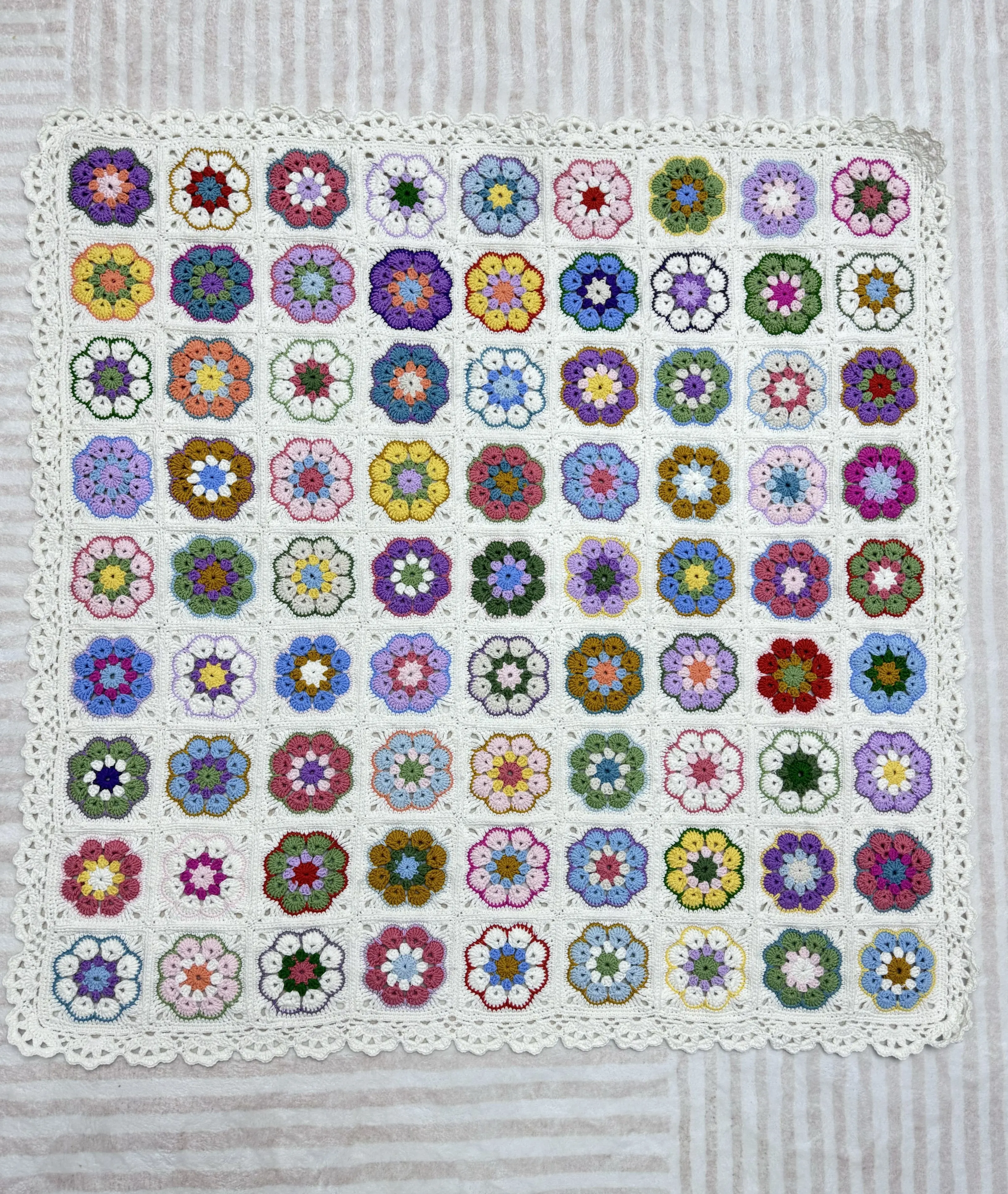 花园拼花毯, a crochet project shared by 萌