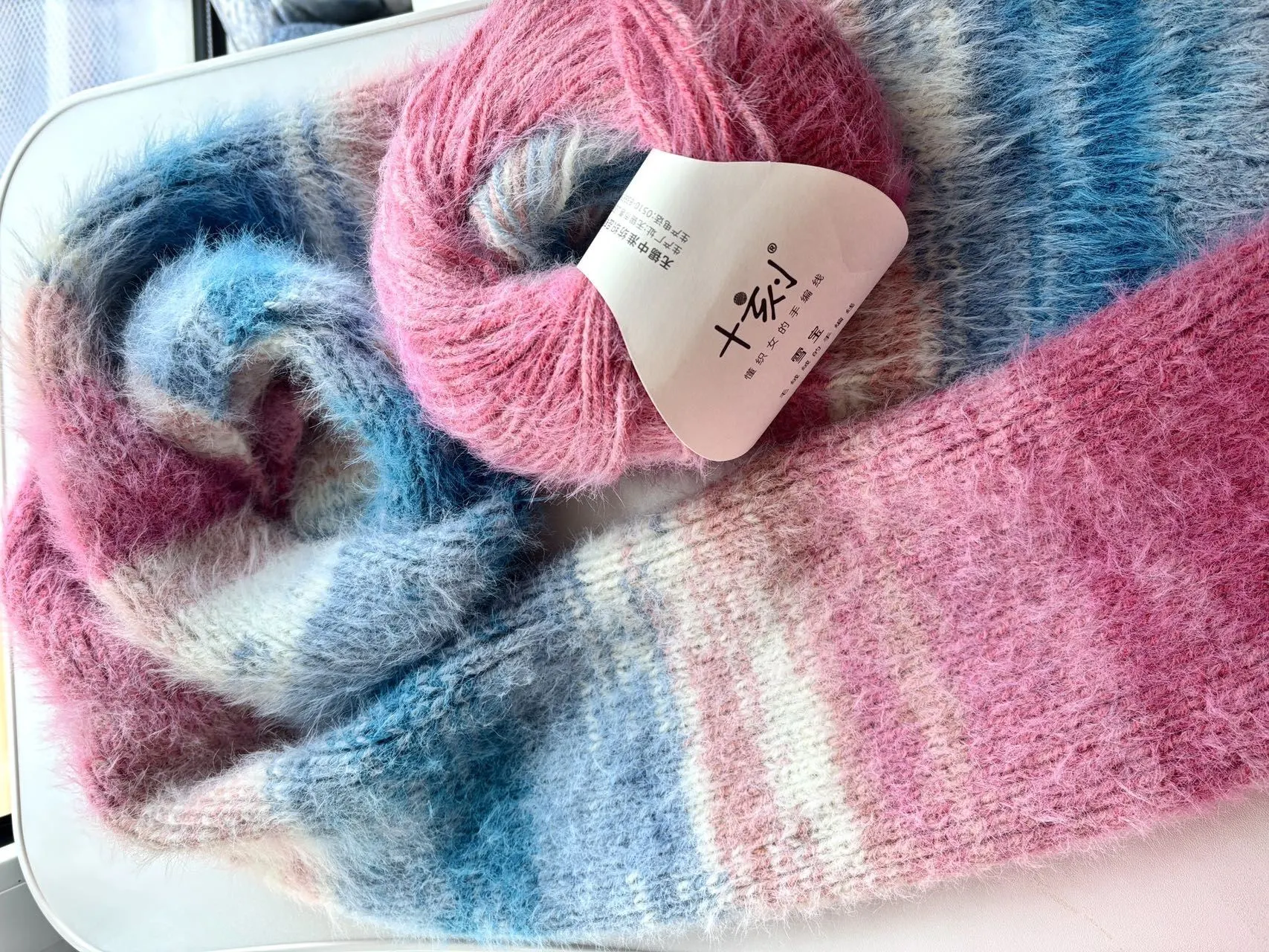 十刻雪宝围巾, a crochet project shared by Community maker