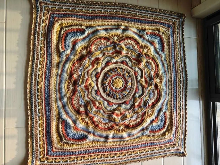 星芒绮梦毯, a crochet project shared by 趣织鱼