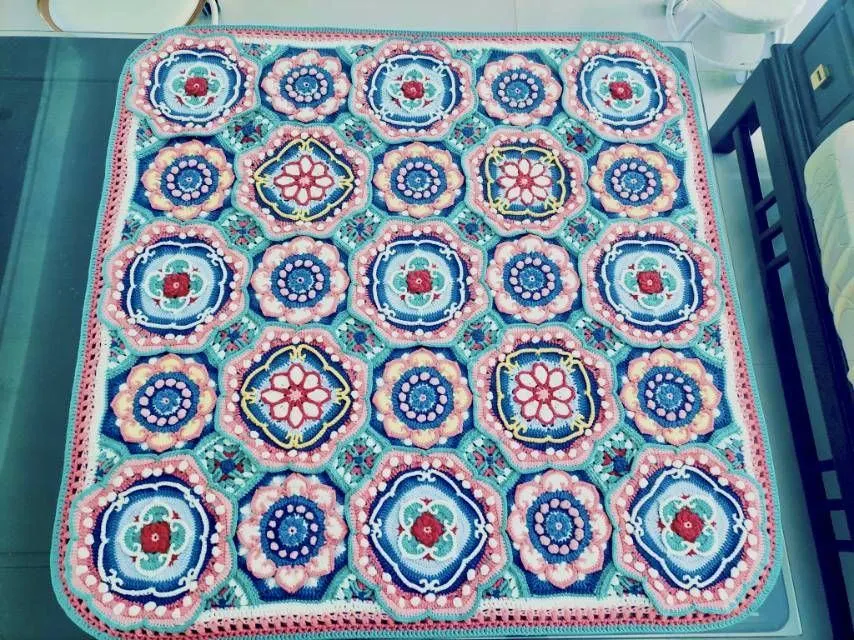 如意莲花毯, a crochet project shared by 菲菲菲