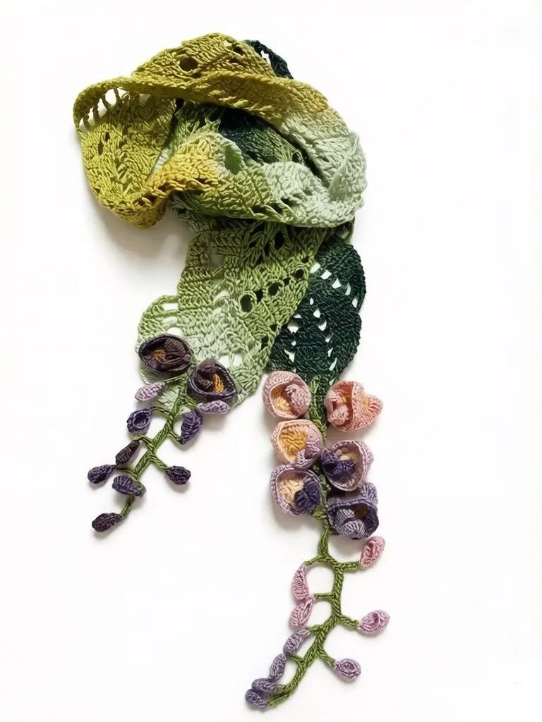 紫藤花围巾, a crochet project shared by 淼