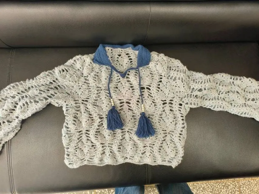 哈哈哈豆包直接生成了时装周的模特上身图, a crochet project shared by 蜜桃妈妈