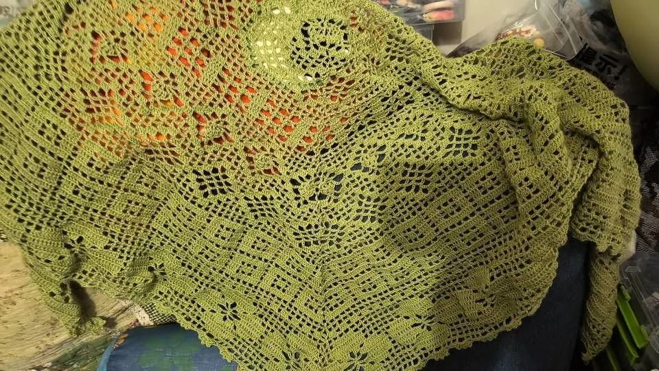 新梅披肩, a crochet project shared by 丹