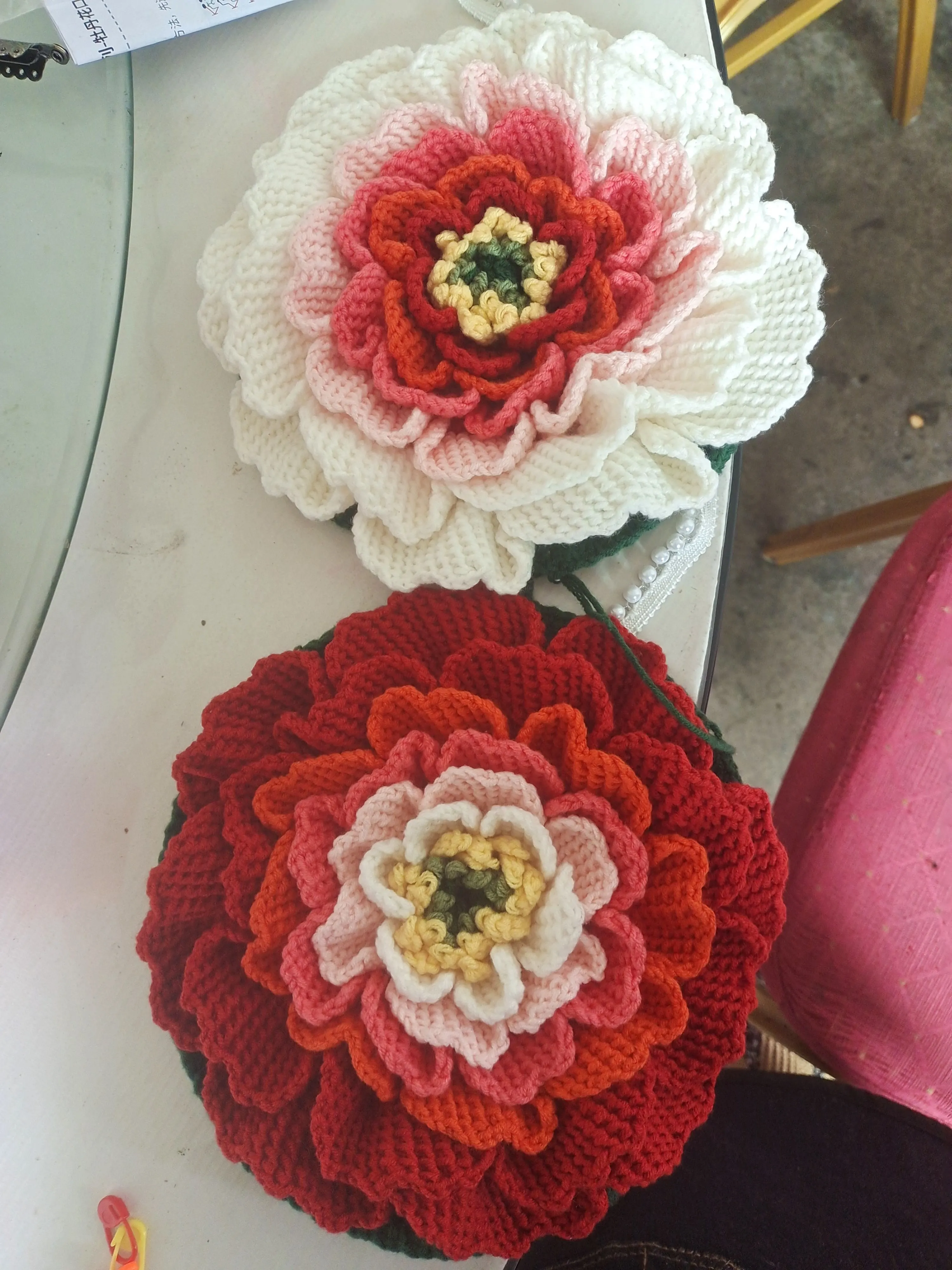 牡丹花口金零钱包, a crochet project shared by 毛球
