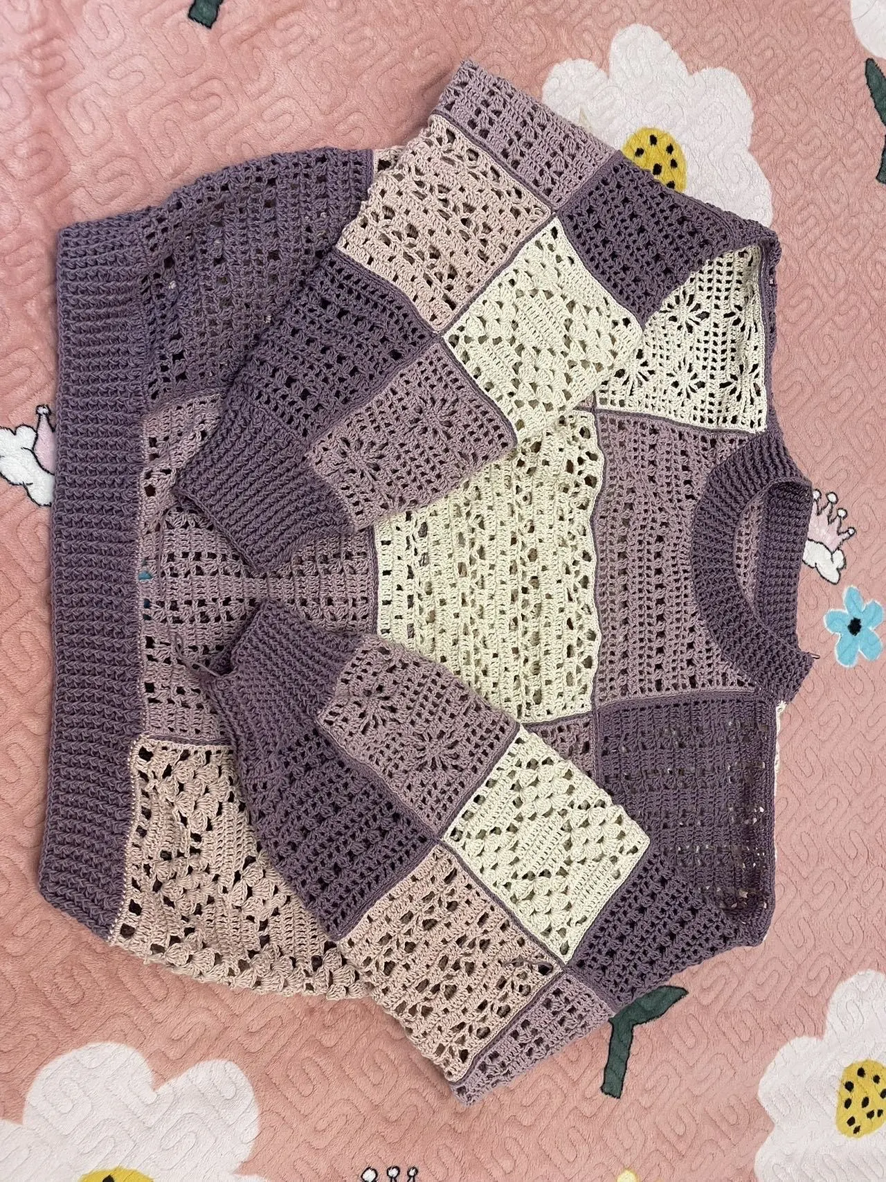 风荷拼花上衣, a crochet project shared by 快乐ing
