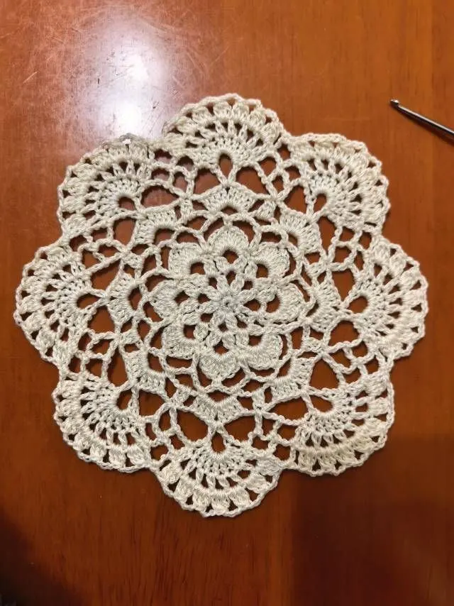 蕾丝杯垫, a crochet project shared by 🌝忘了飞的龟🐢