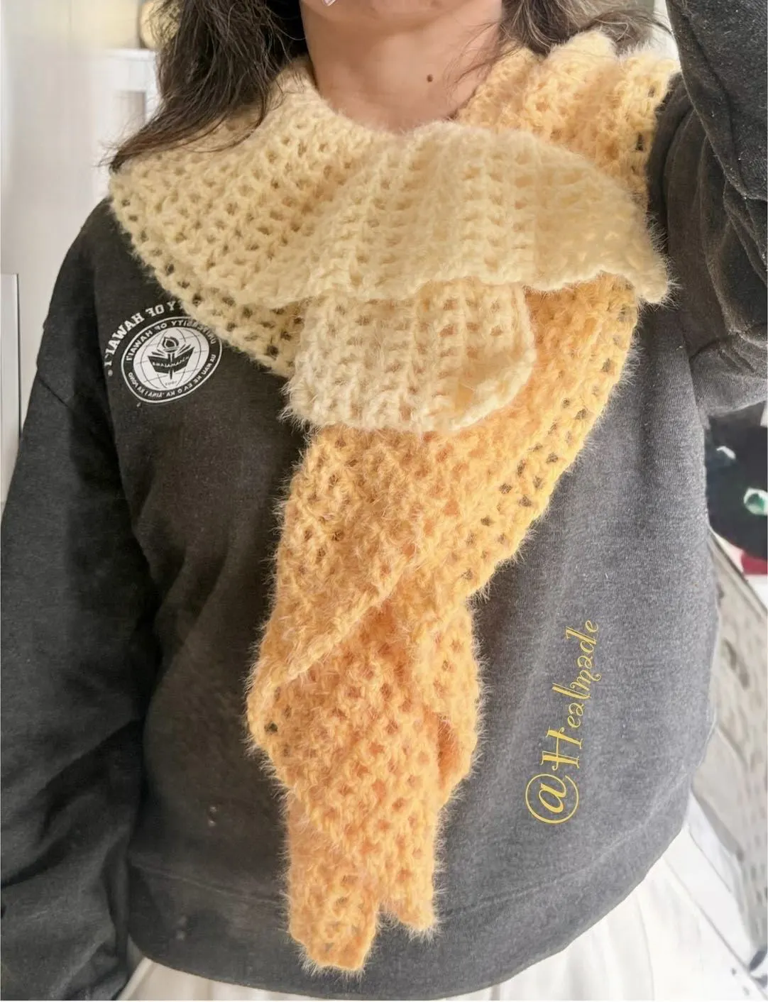 漣漪花邊圍巾, a crochet project shared by ❄Sharon Lui❄