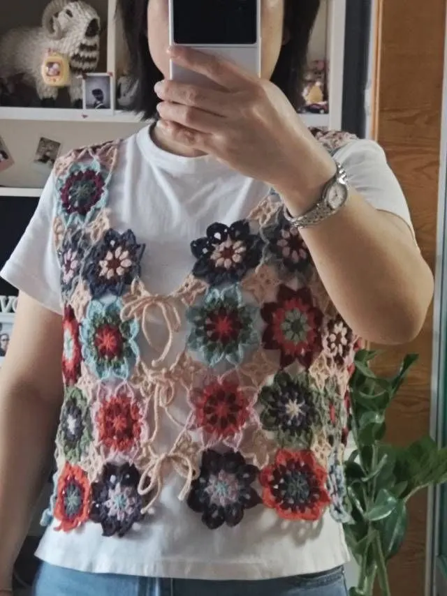 拼花马甲, a crochet project shared by 阳光霏舞