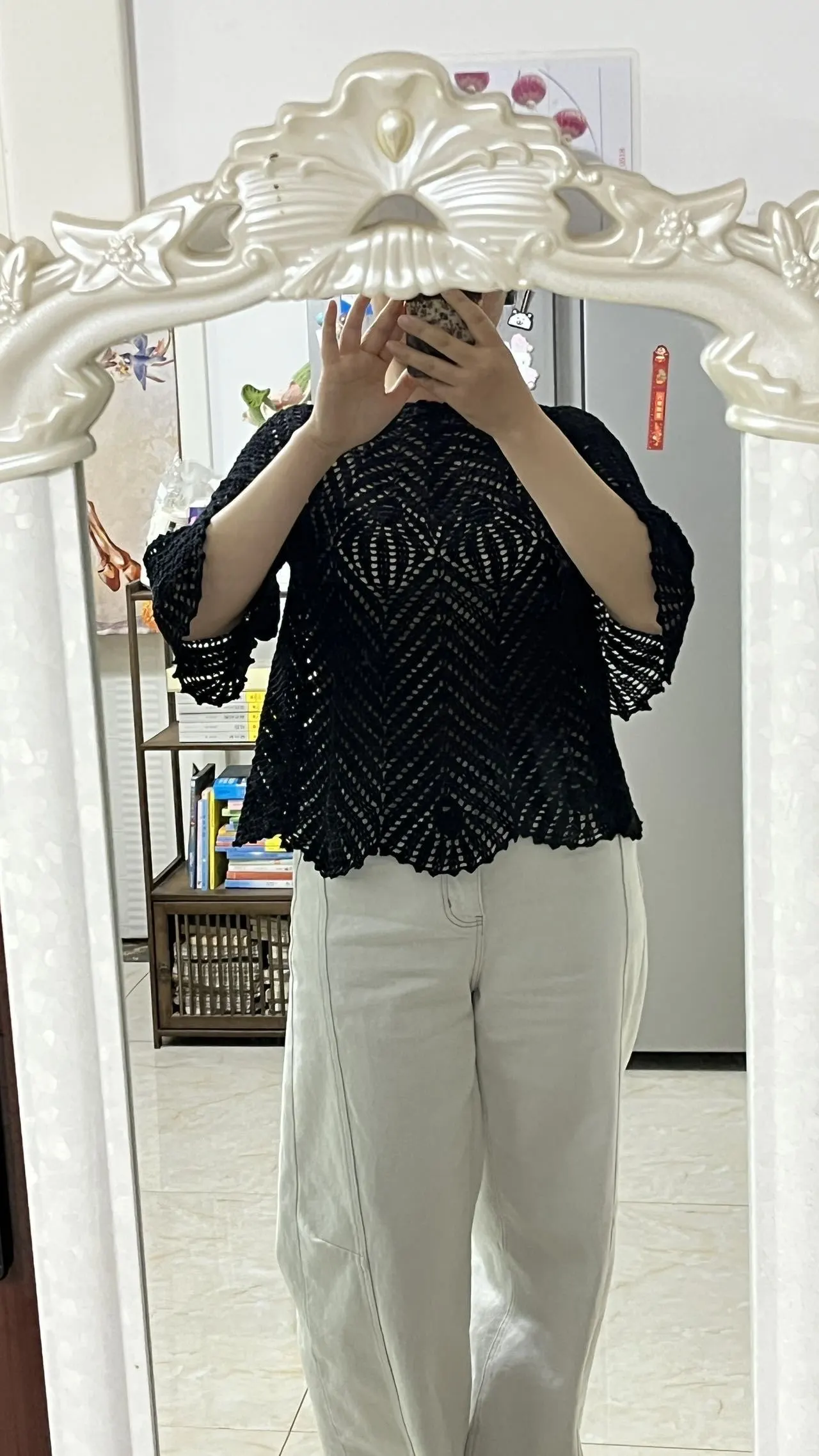 雀羚育克（黑色款）, a crochet project shared by 一织华子