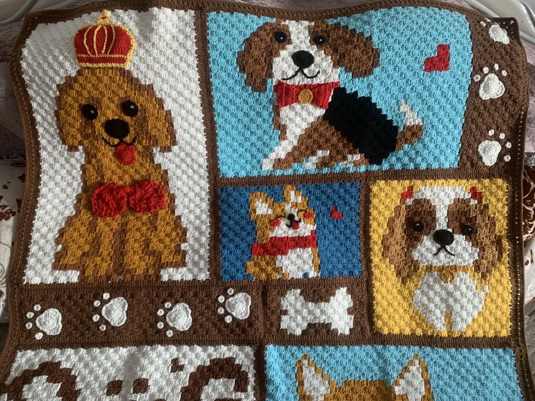 萌萌的小狗狗, a crochet project shared by 小媛