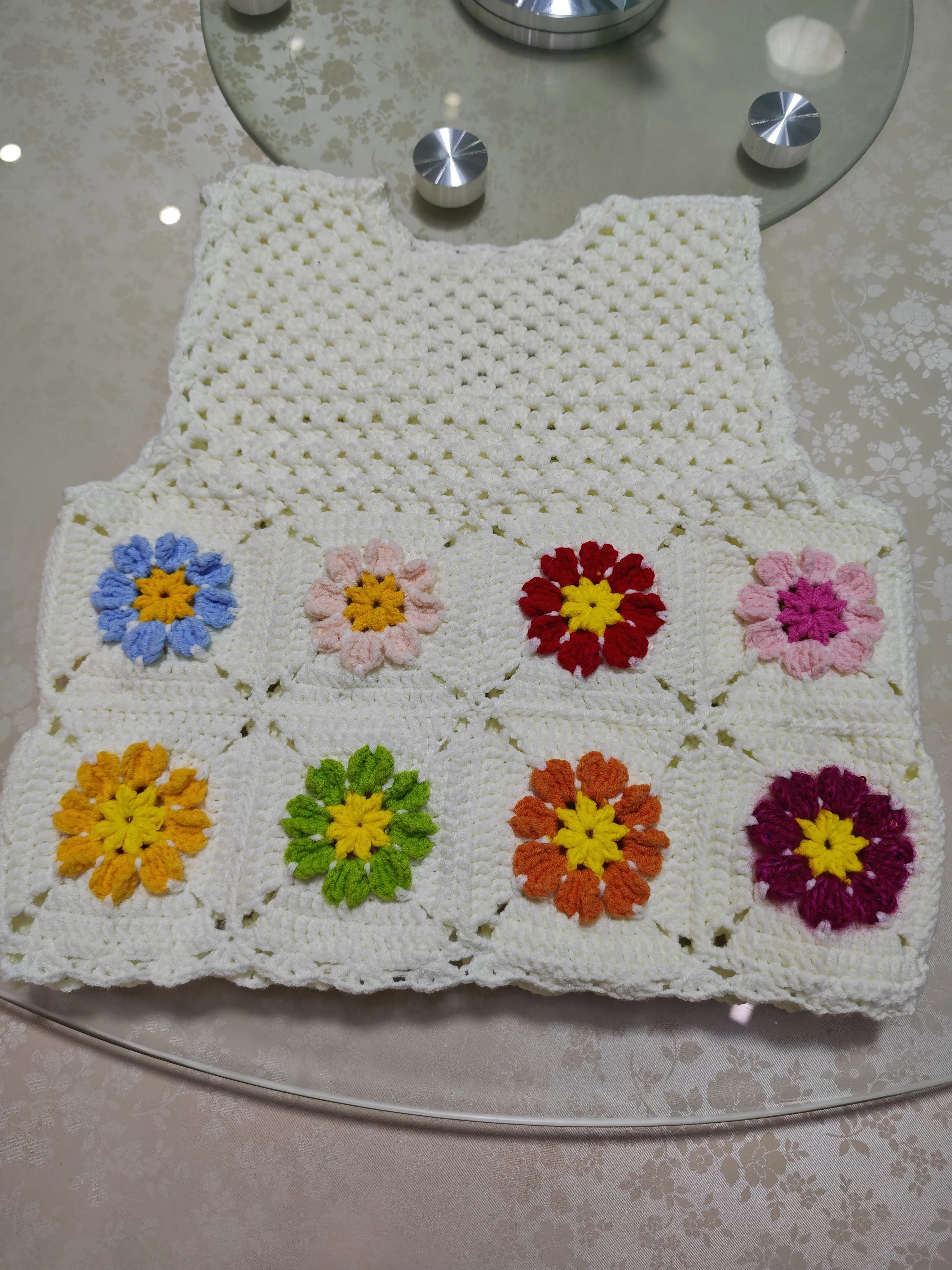 花序马甲钩织, a crochet project shared by 江南