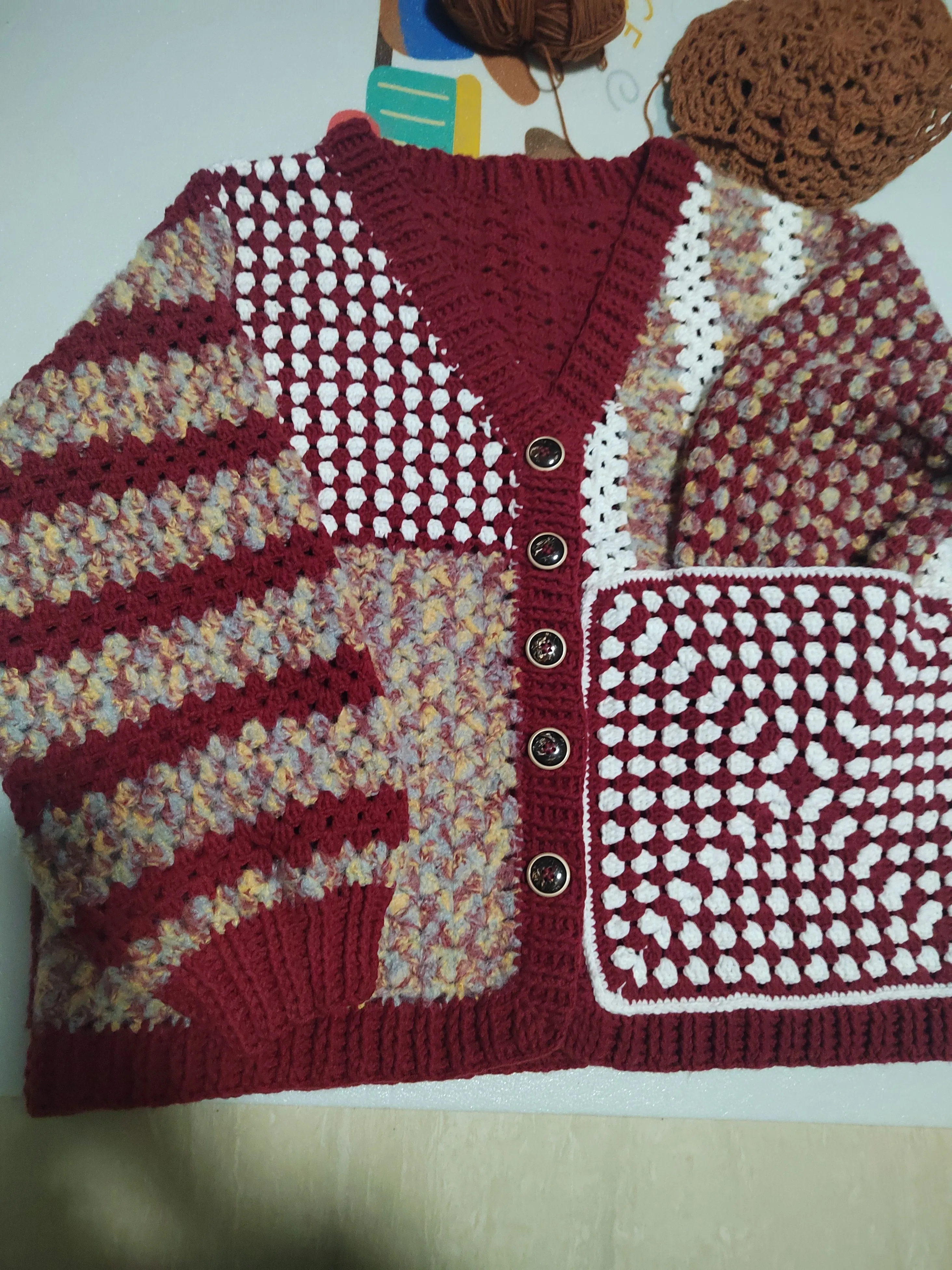 方简开衫, a crochet project shared by 阿凤