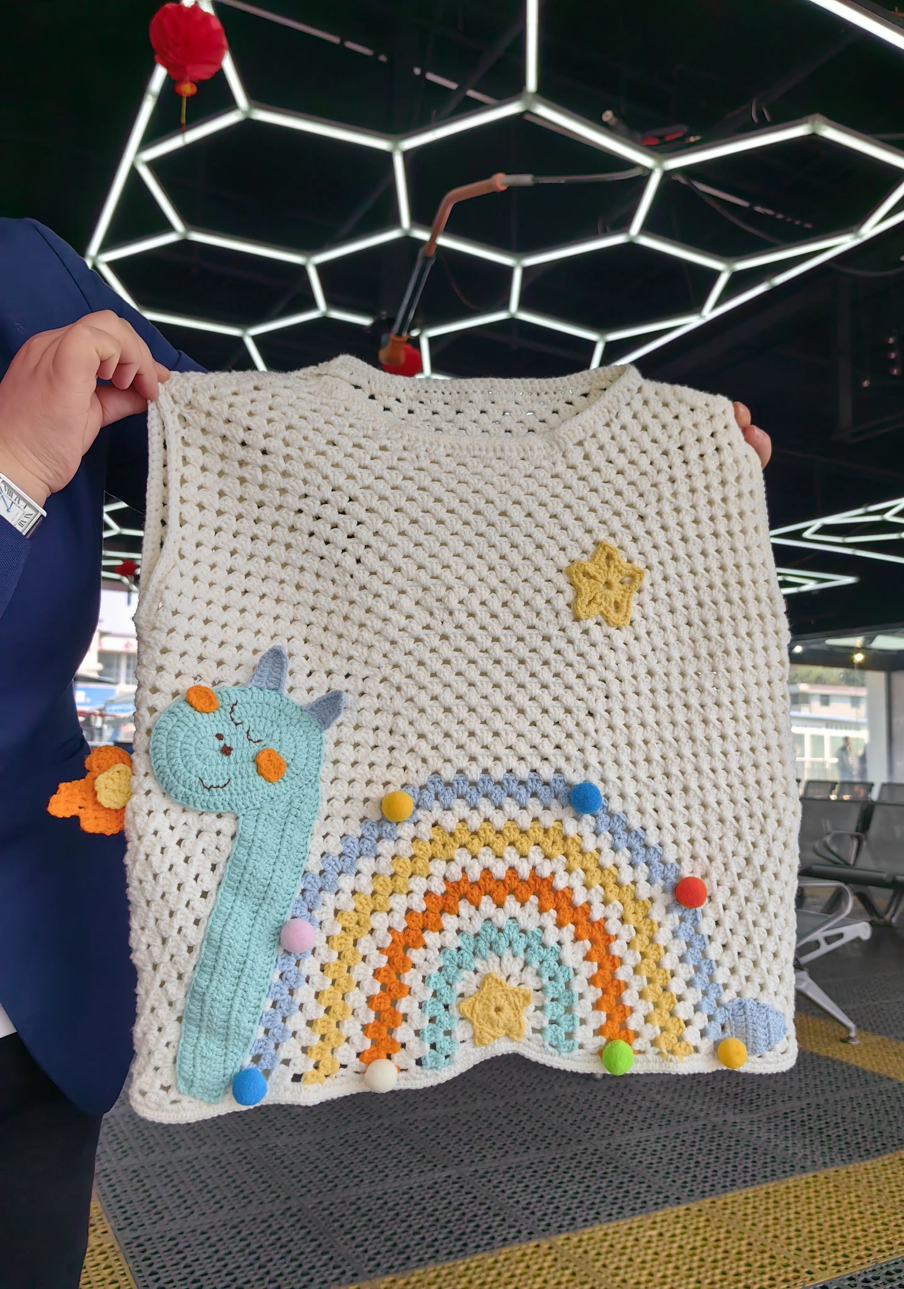 可爱的恐龙马甲, a crochet project shared by 浅淡