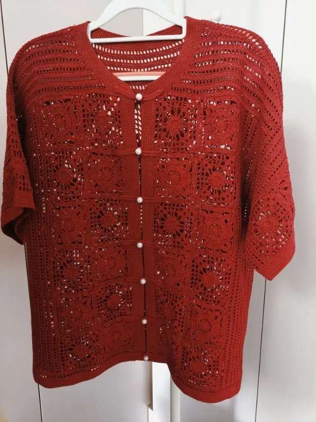 青琪蕾丝衫, a crochet project shared by 钩织爱好者