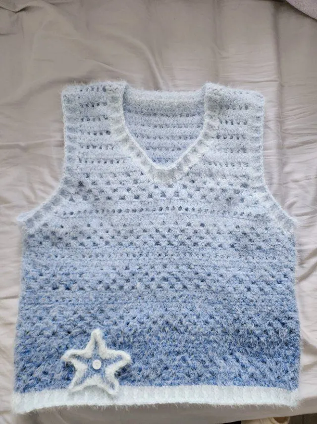 星海轻语背心, a crochet project shared by 摆烂小鱼🥕