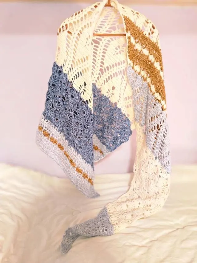 山觉 披肩, a crochet project shared by 落单的妖精