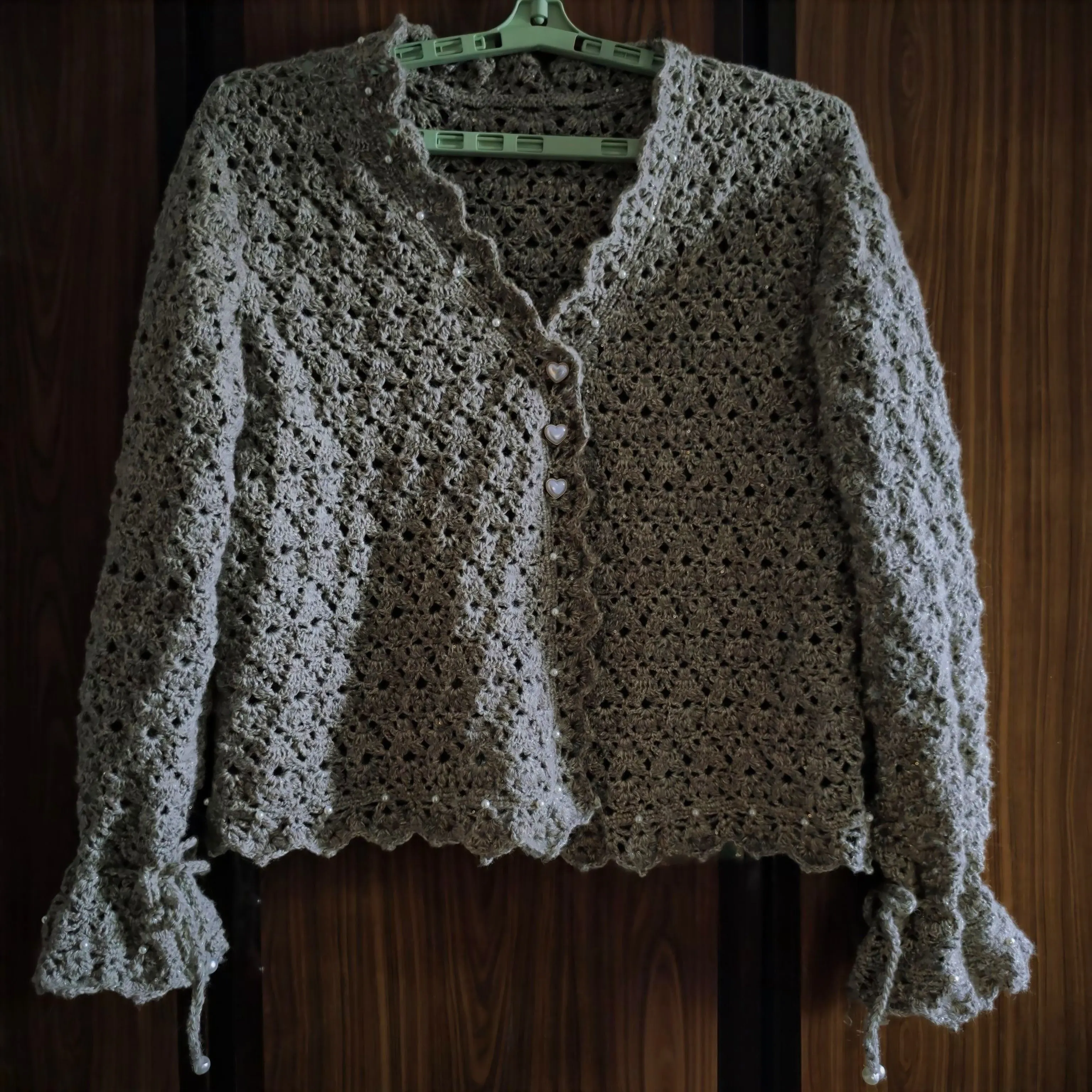 精致小开衫完成, a crochet project shared by 柚小茗