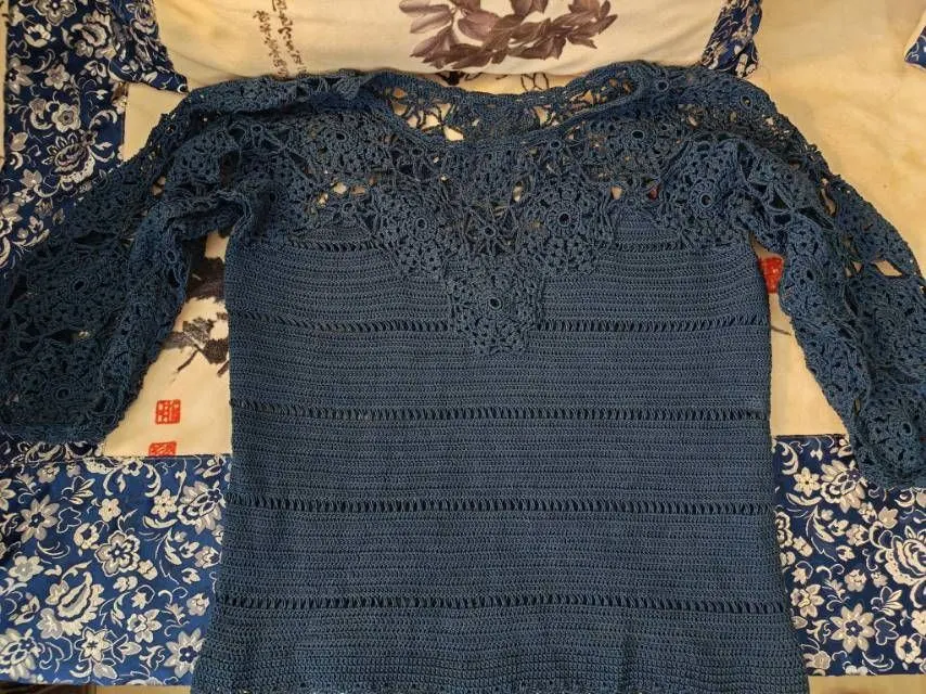 映夏蕾丝罩衫, a crochet project shared by 韶惜寒