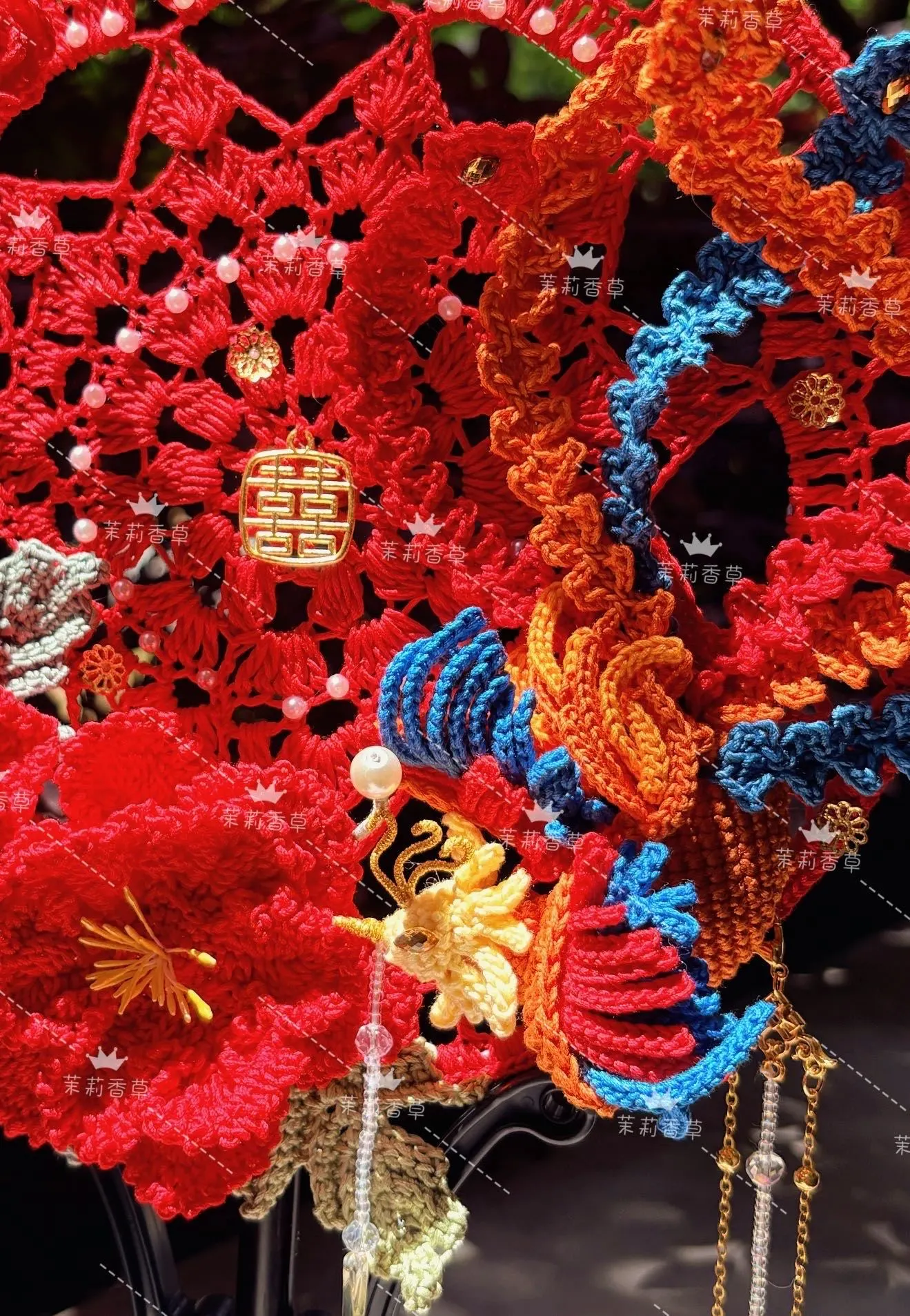 婚庆喜扇, a crochet project shared by 元