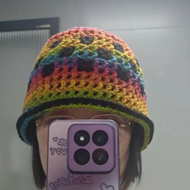 星格双面渔夫帽, a crochet project shared by 骗子从不撒谎