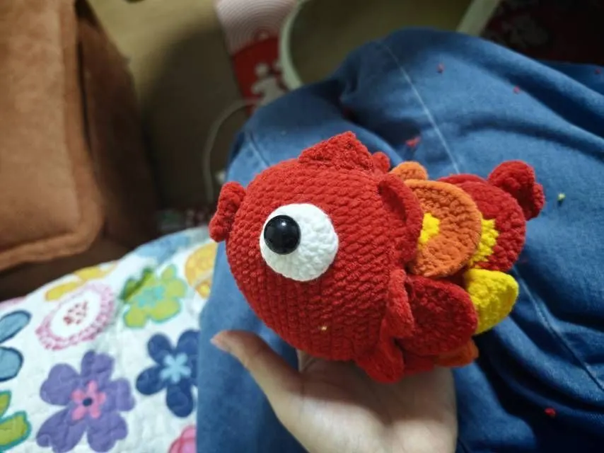 我的小金鱼也完工啦, a crochet project shared by 小鱼儿