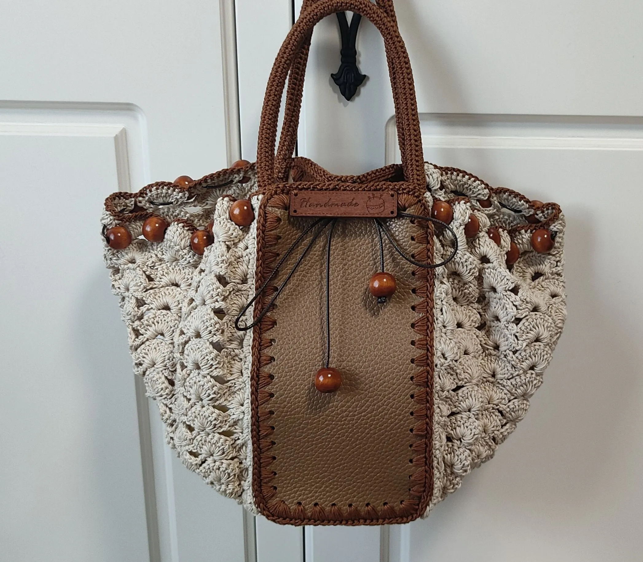 闲织菜篮手提包, a crochet project shared by 小秋7776