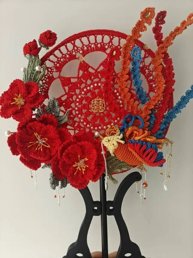 凤穿牡丹, a crochet project shared by 【卟离_卟弃】