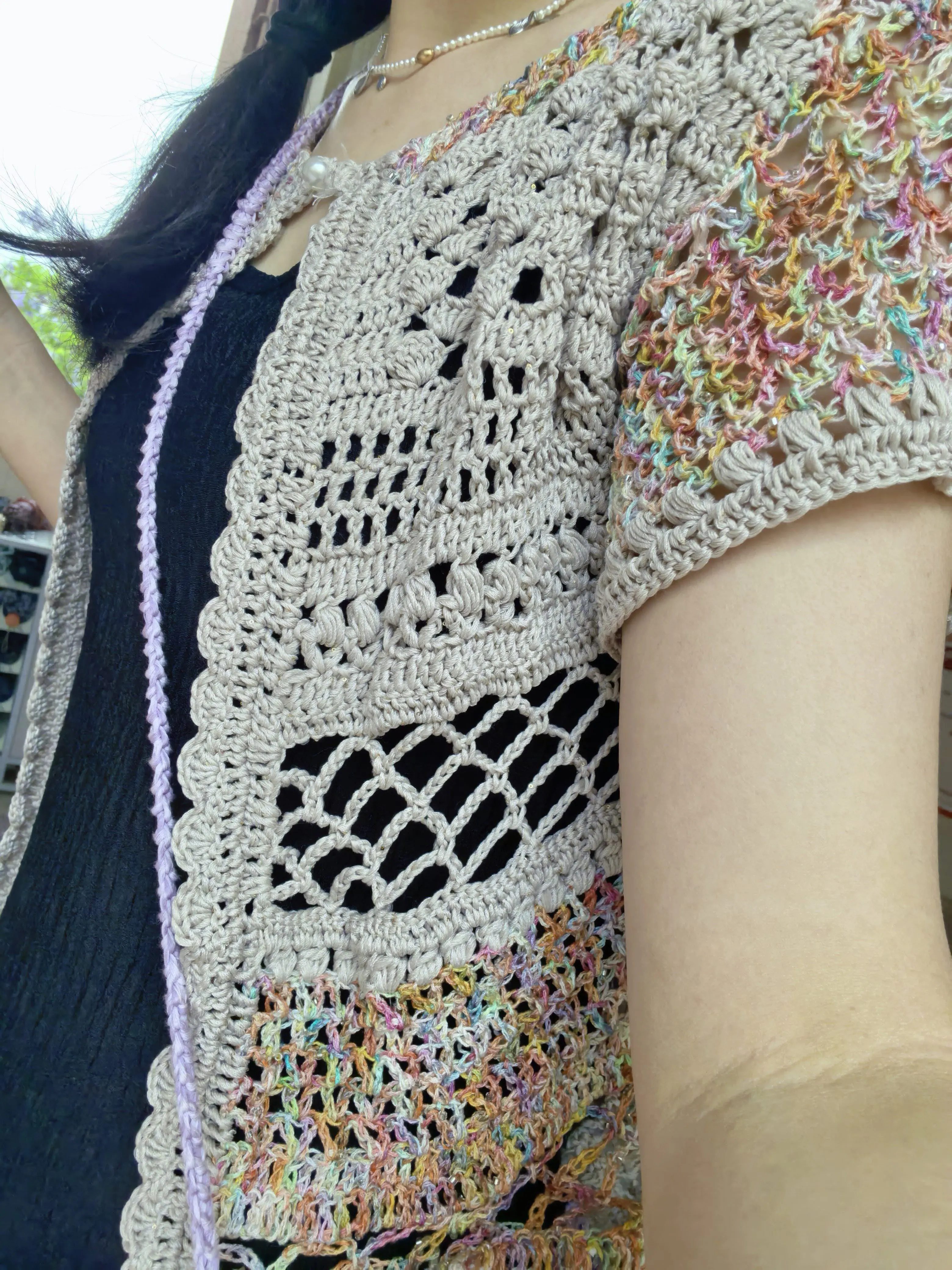 肆意开衫稍微改了一下, a crochet project shared by pyy