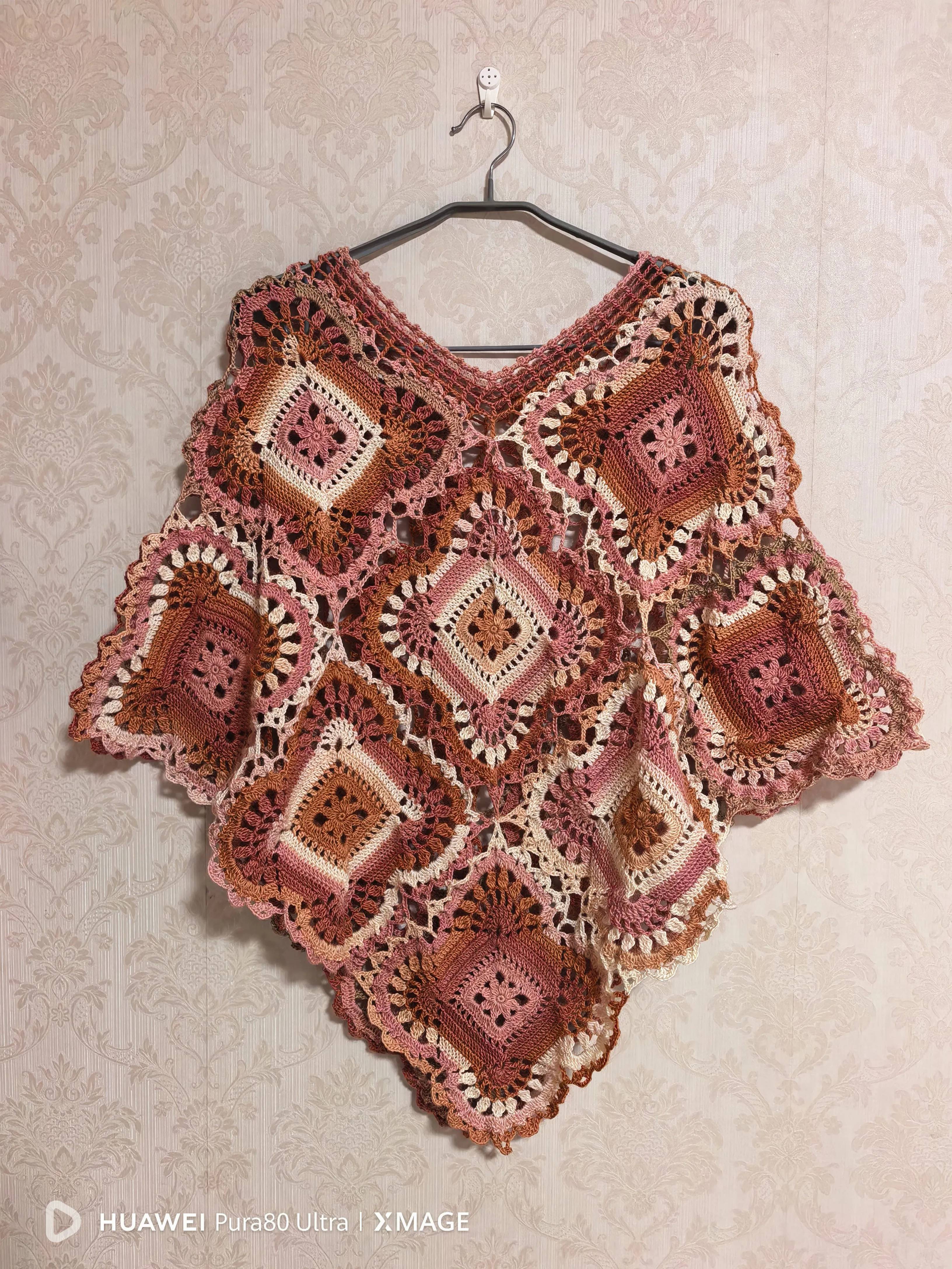 淑婉斗篷 芳菲色, a crochet project shared by 旖旎
