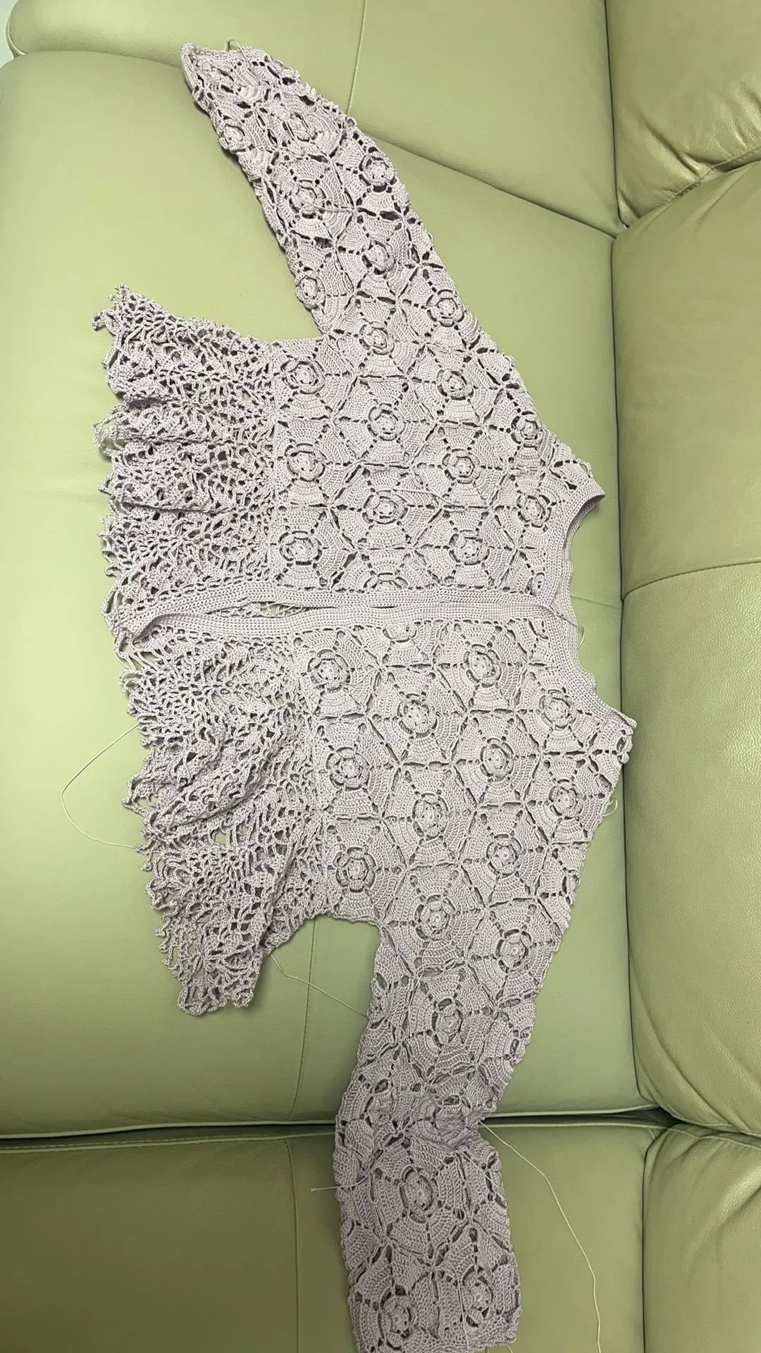 是哪个环节出了问题吗?太短了。, a crochet project shared by 杨建群