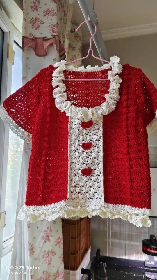 萌芽裙子改上衣, a crochet project shared by 羽佳