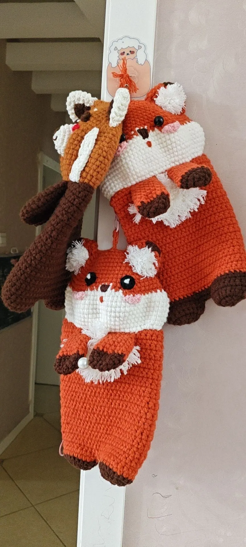 狐狸和小熊猫, a crochet project shared by 羽佳