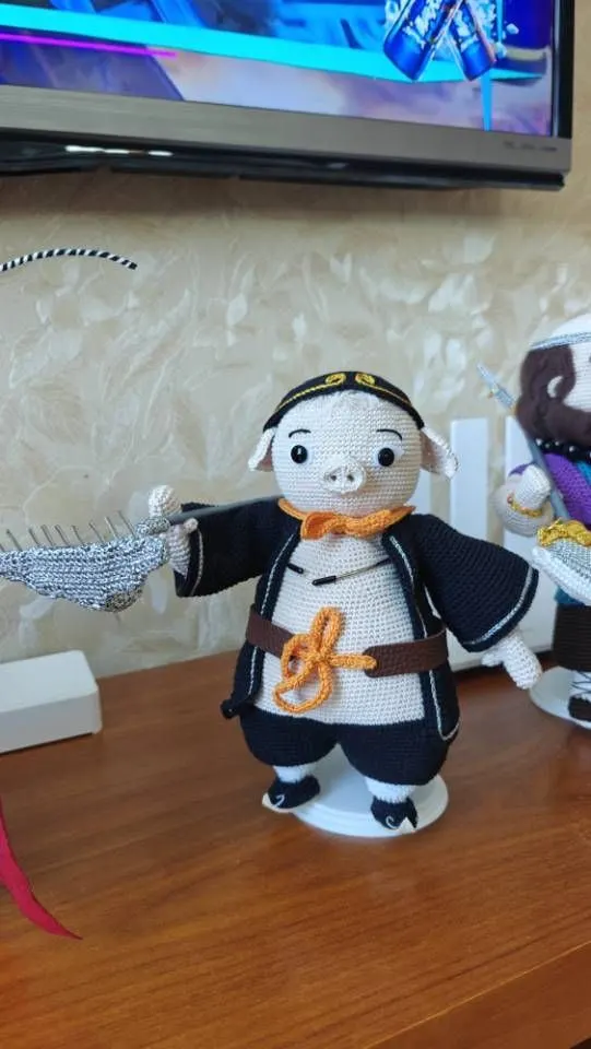 天蓬大将,西游记第一个作品, a crochet project shared by 小赫妈