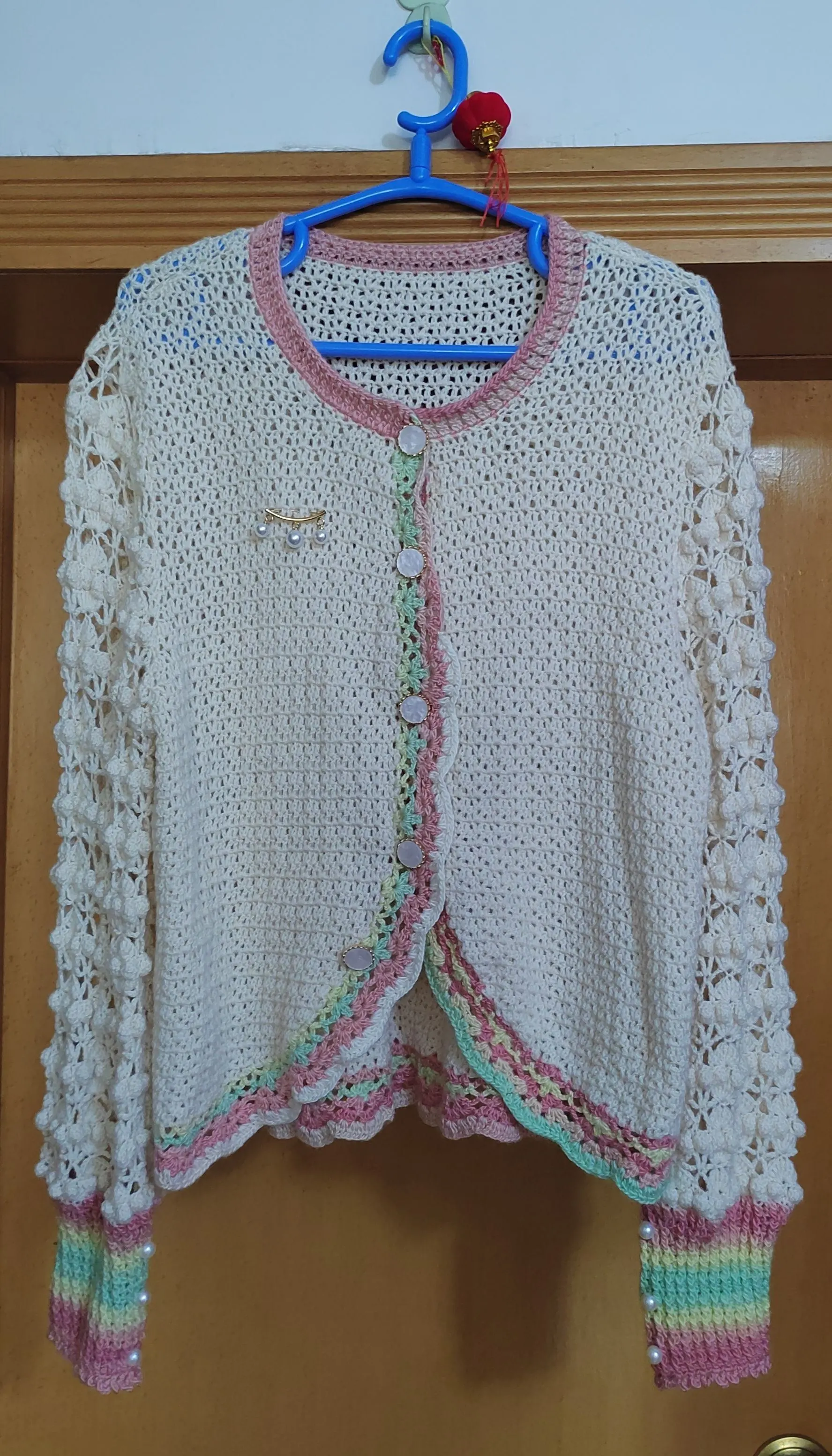 《风.雅.颂》系列--吟边开衫, a crochet project shared by 小熊宝宝的胖胖猪