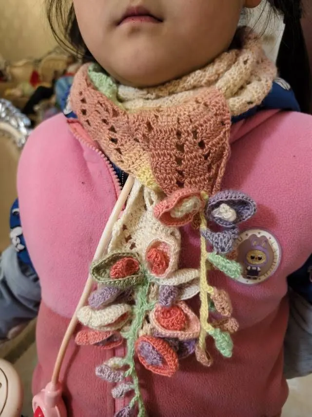 秘密花园紫藤围巾, a crochet project shared by 天使爱美丽