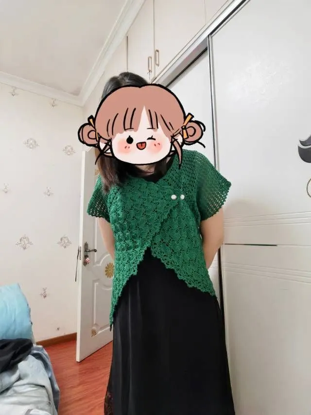 方锦开衫短袖, a crochet project shared by 胡媛军