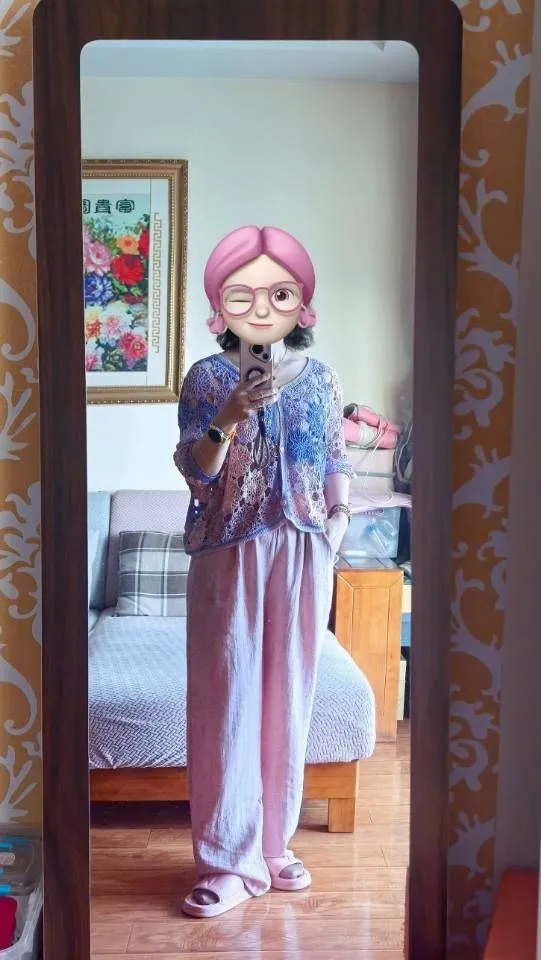 印锦开衫